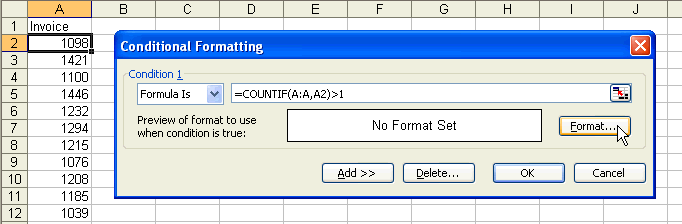 Setting Cell Format