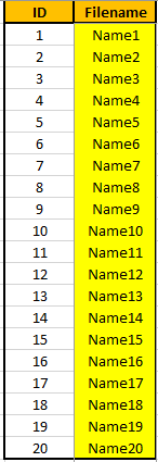 list of name .png