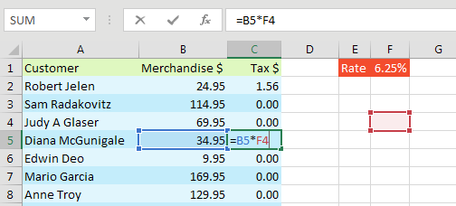 Cell Reference Change on Copy