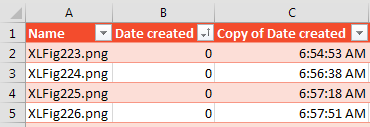 Data Loads to Excel as a Table