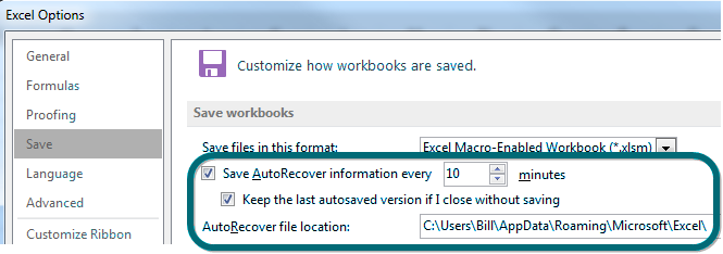 Recover Unsaved Workbooks Excel Tips MrExcel Publishing