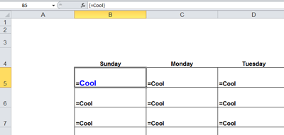 Base calendar formula