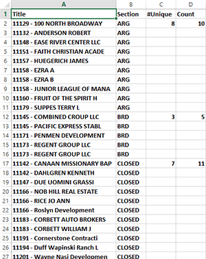 Sample Worksheet