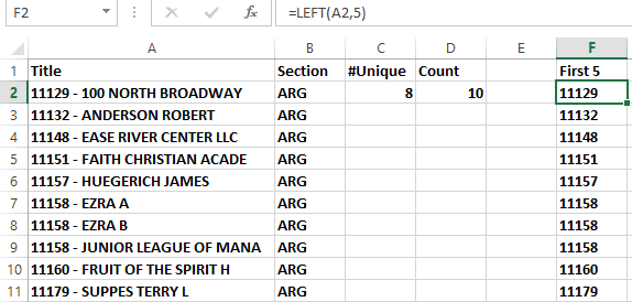 Helper Column