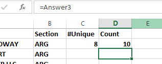 Copy the Formula in Column D