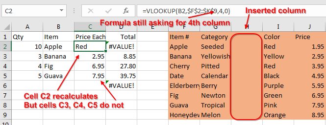 Insert column H and the worksheet only partially recalcs.