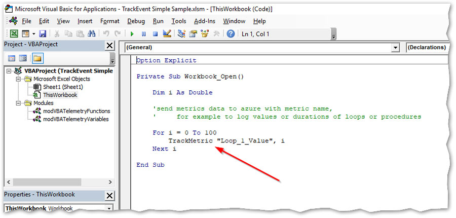 TrackMetric Function