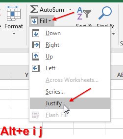 Fill justify