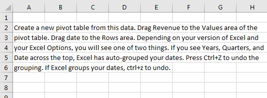 Excel makes the sentences fit a certain width.