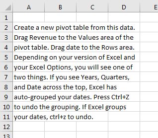 Excel shortens text to fill A:D