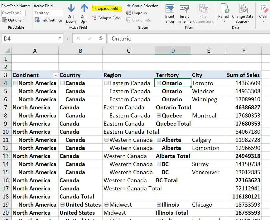 excel for mac tabluar vs form pivot table