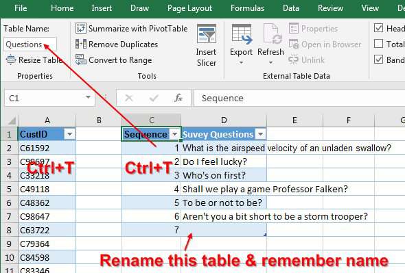 Name the second table