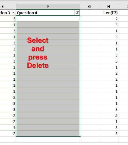 Select the cells contains spaces