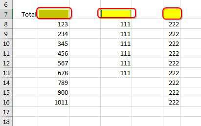 What keystroke would add totals to the top?