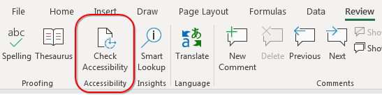 excel accessibility screen reader