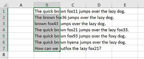 Result in Excel