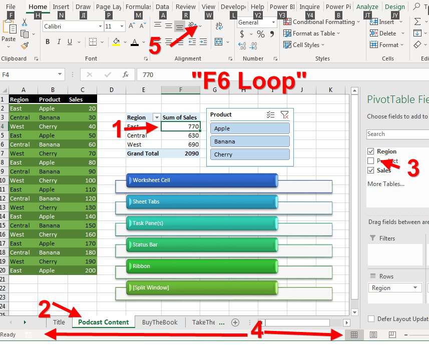 Rename Excel Sheet Without A Mouse Using The F6 Loop Excel Tips Mrexcel Publishing