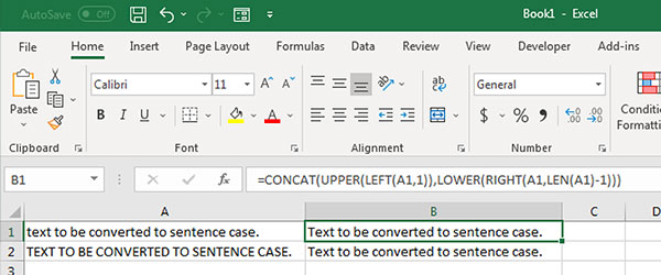 Sentence Case in Excel - Excel Tips - MrExcel Publishing