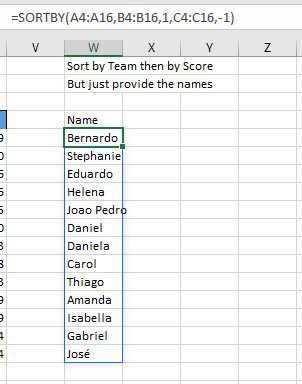 Sort column A by column B and column C