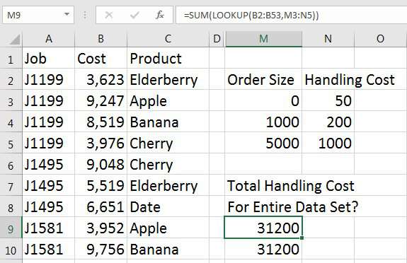 The old LOOKUP function works if you can do a Approximate Match version of VLOOKUP.