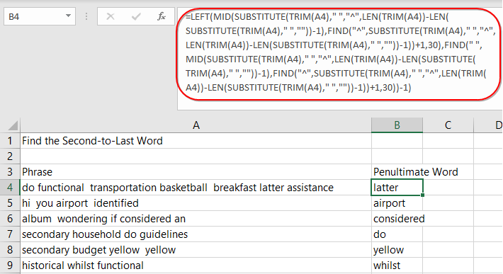 Very long Excel formula