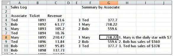 Figure 78. Formulas create a functional but uninteresting report.