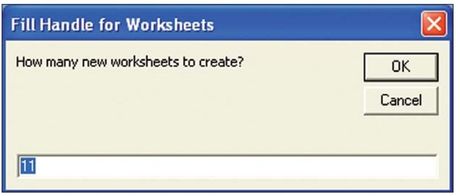 Figure 134. Excel asks how many sheets to copy.