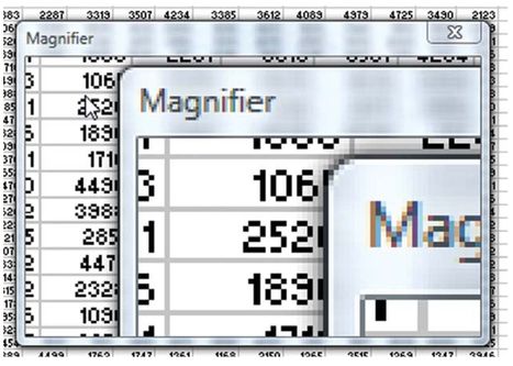 Figure 155. The magnifier even magnifies itself!