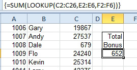 LOOKUP can return an array. VLOOKUP can not