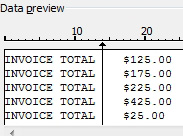 Double click the line between Invoice and Total to combine Invoice Total into a single column. 