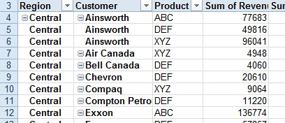 Create a Flattened Pivot Table for Reuse - Excel Tips - MrExcel Publishing