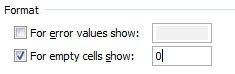 In Pivot Table Options, choose For Empty Cells, Show: 0.