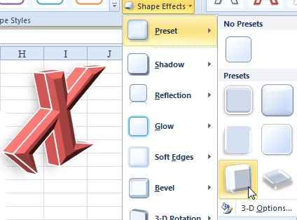 Once you have a freeform shape, use Shape Effects, Preset, 3-D Rotation to add depth to your shape. 