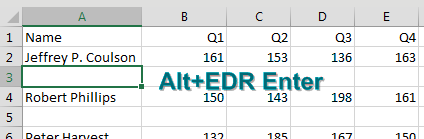 There are also blank rows between each row of data. Alt+E D R from the first blank row deletes it.