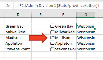 Five cities before being converted to geography are Green Bay, Milwaukee, Madison, Appleton, Stevens Point. All of them including Madison will be categorized as Wisconsin cities.