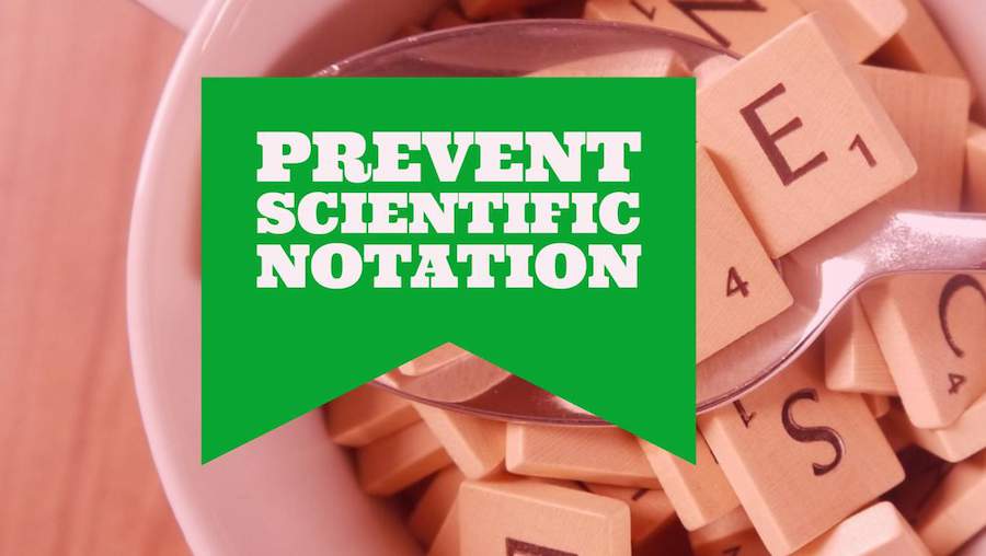 Stop Scientific Notation In Excel Csv