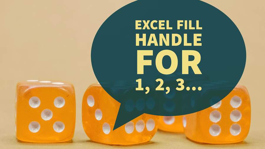 Excel Fill Handle 1, 2, 3 - Excel Tips - MrExcel Publishing