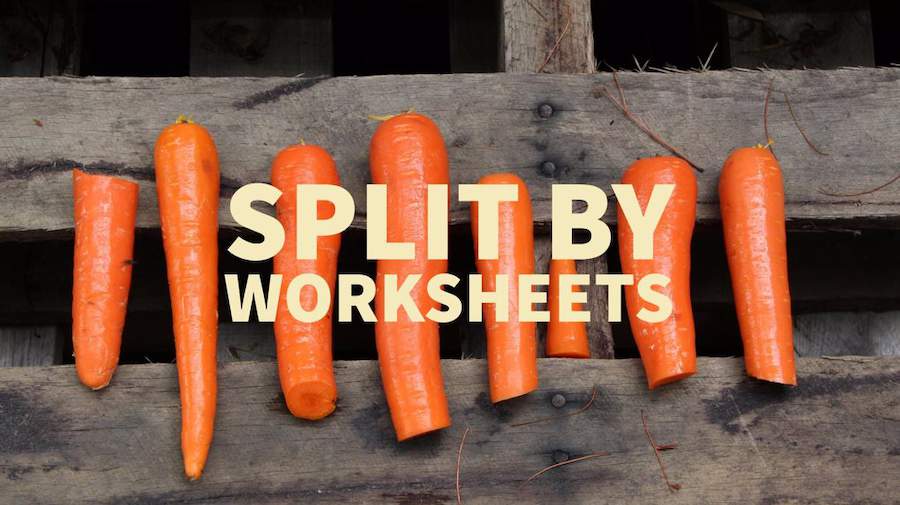 Split Workbook by Worksheets