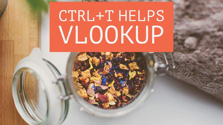 Ctrl+T Makes VLOOKUP Better