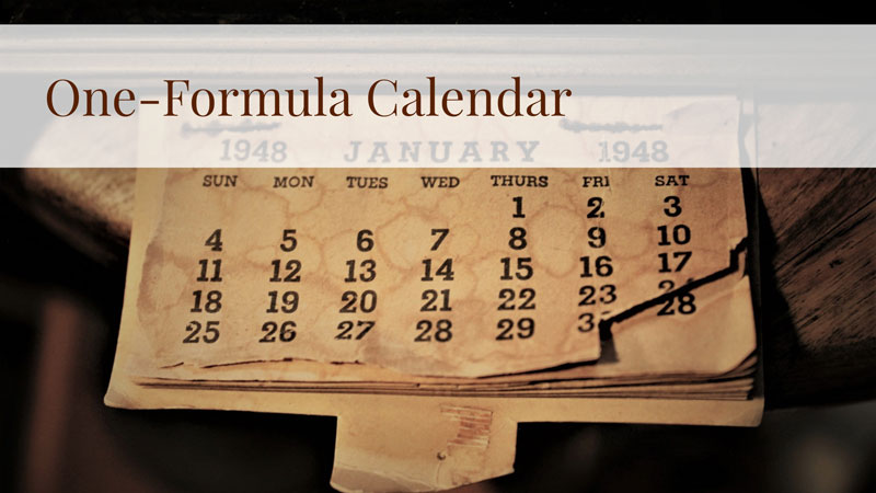 calendar-in-excel-with-one-formula-array-entered-of-course-excel-tips-mrexcel-publishing