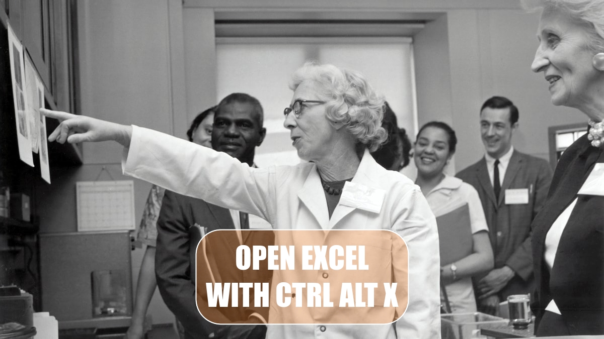 Open Excel with Ctrl+Alt+X