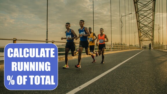 How To Calculate A Running Percentage Total In Excel