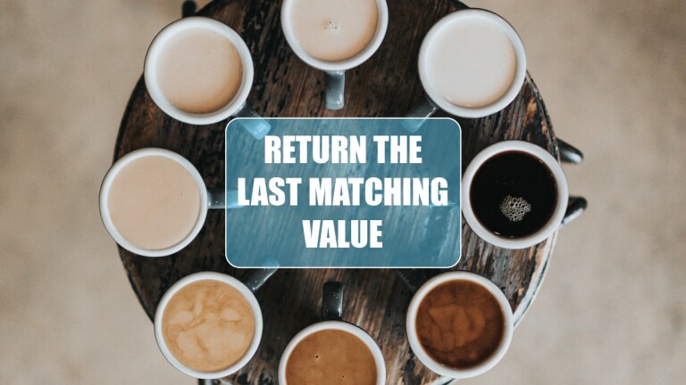 Return The Last Matching Value Excel Tips MrExcel Publishing