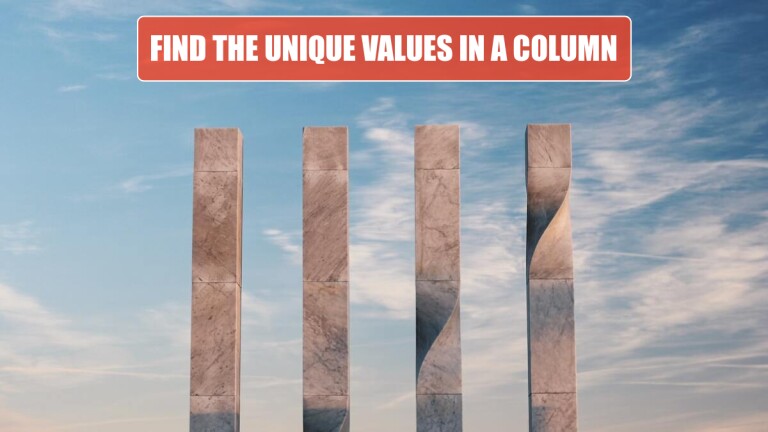 Find The Unique Values In A Column Excel Tips Mrexcel Publishing