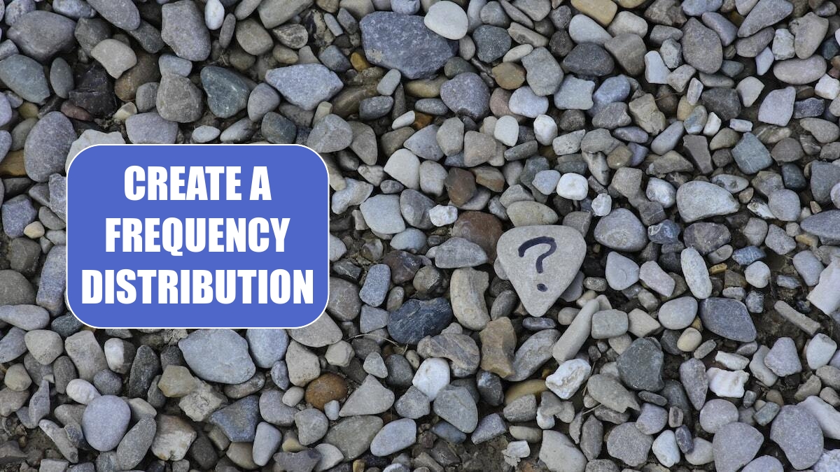 Create a Frequency Distribution