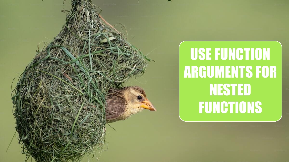 Excel 2024: Use Function Arguments for Nested Functions