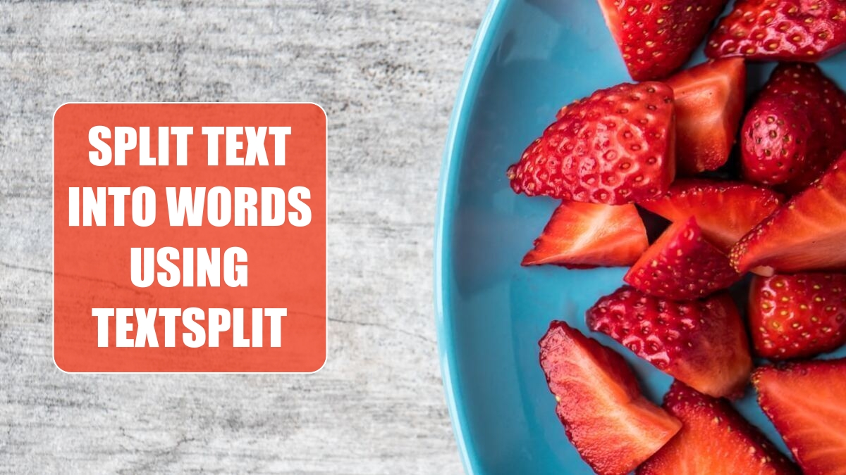 Excel 2024: Split Text into Words Using TEXTSPLIT