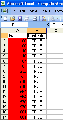 Sort Invoices