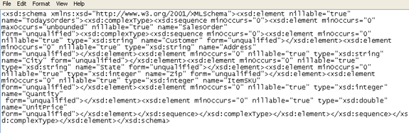 excel xml schema