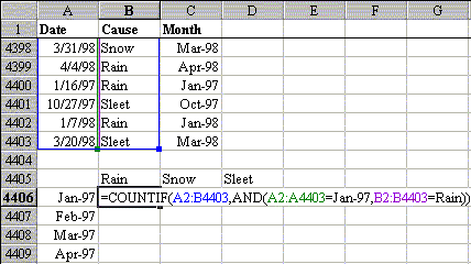 Simulate SUMIF with 2 conditions